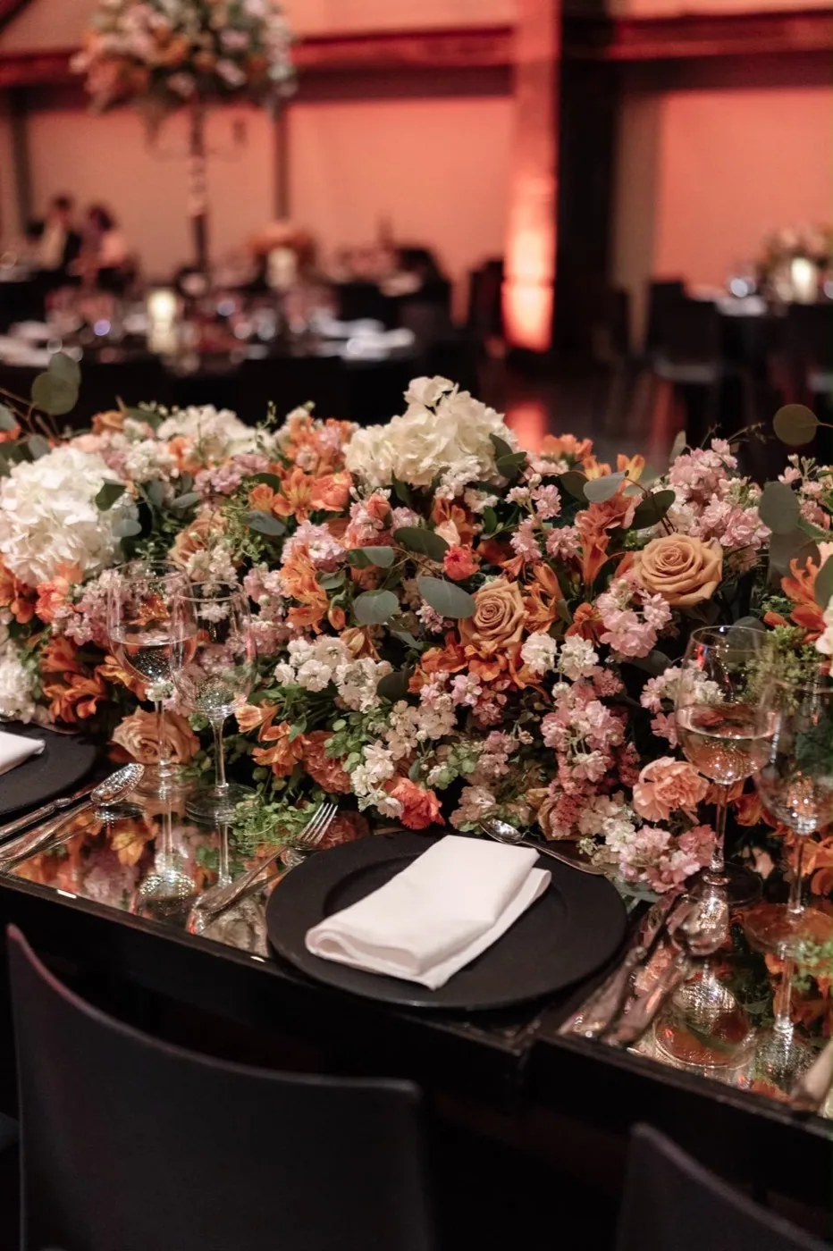 Centro de mesa floral para boda