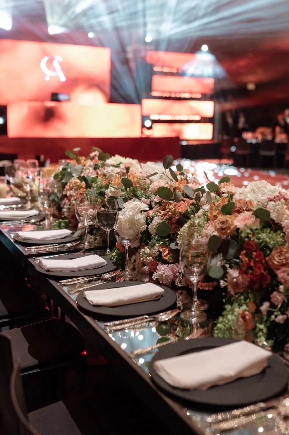 Centro de mesa floral para boda