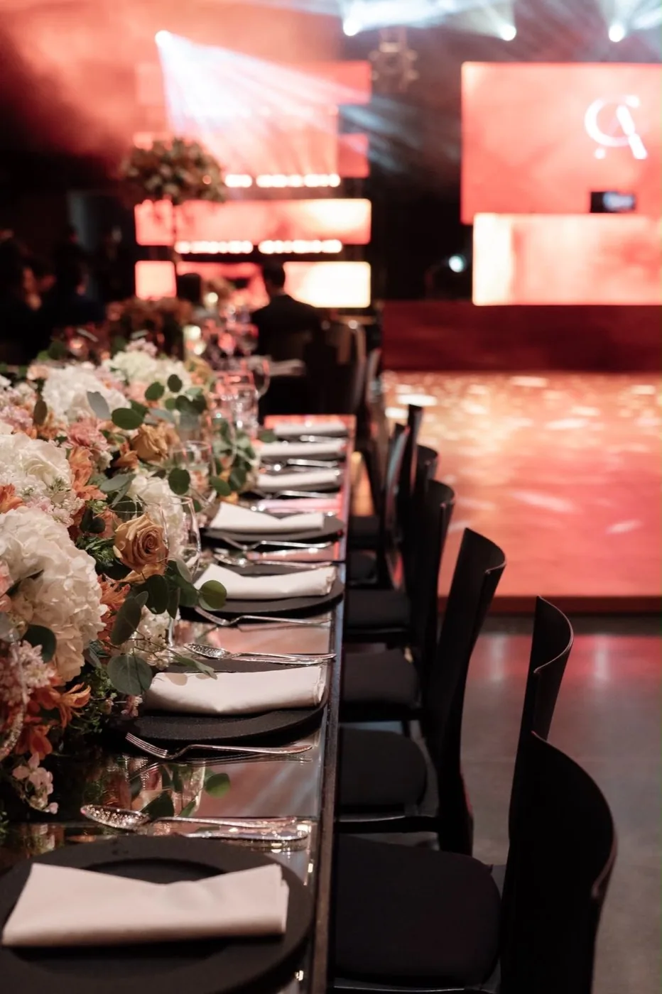 Centro de mesa floral para boda