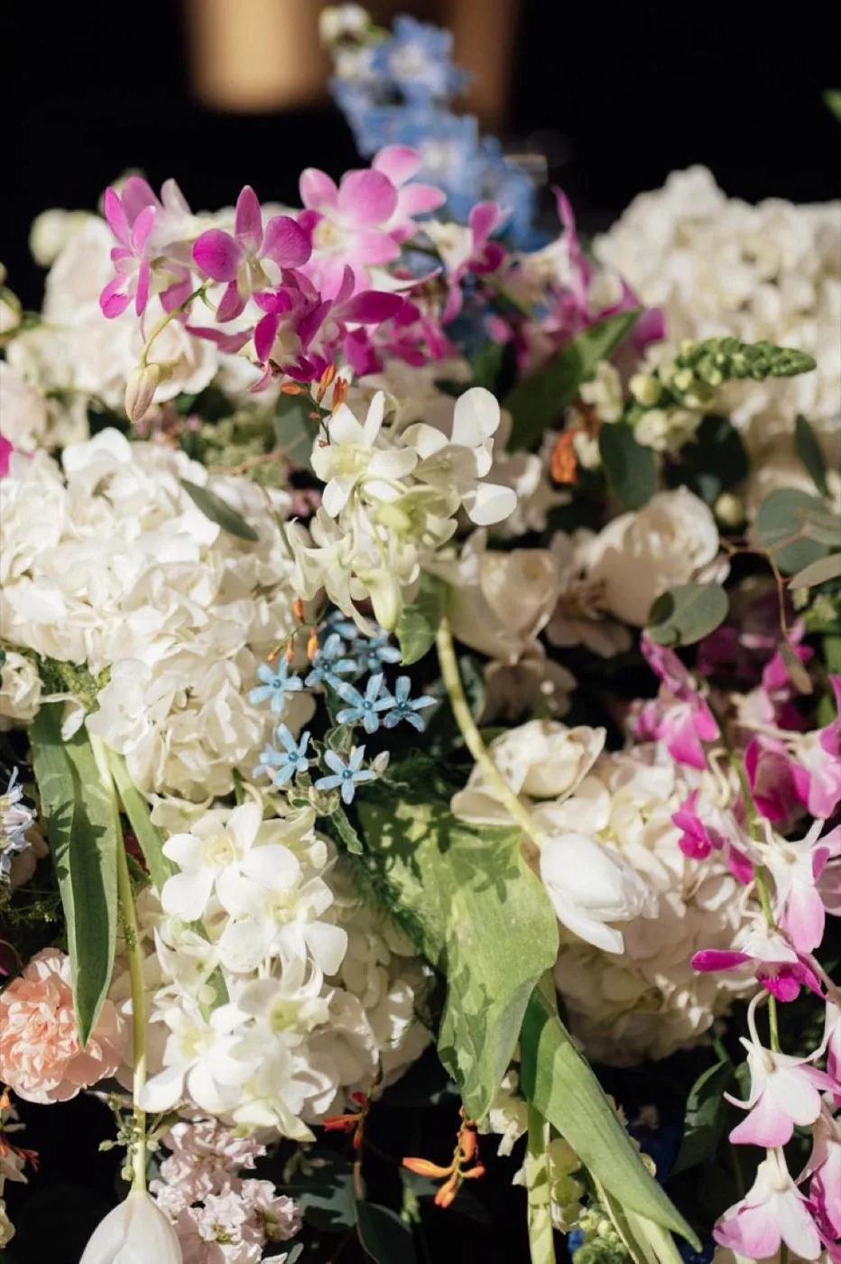 Centro de mesa floral para boda
