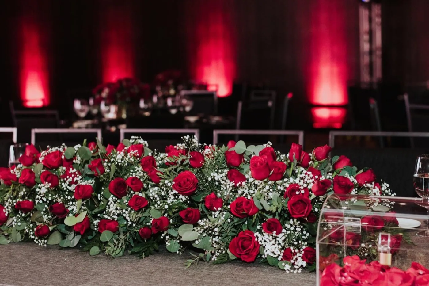 Centro de mesa floral para boda