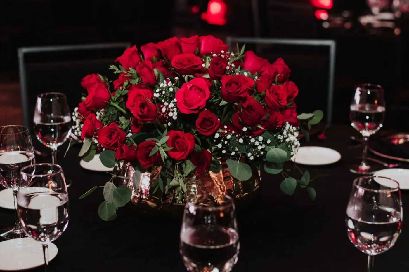 Centro de mesa floral para boda