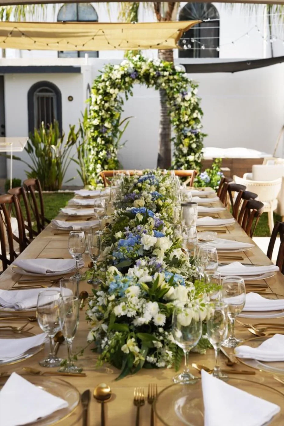 Centro de mesa floral para boda