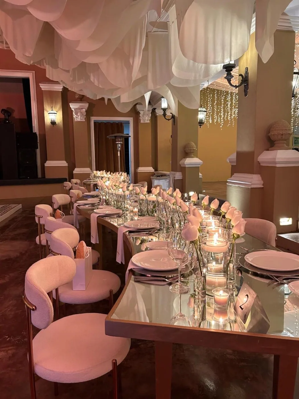 Centro de mesa floral para boda
