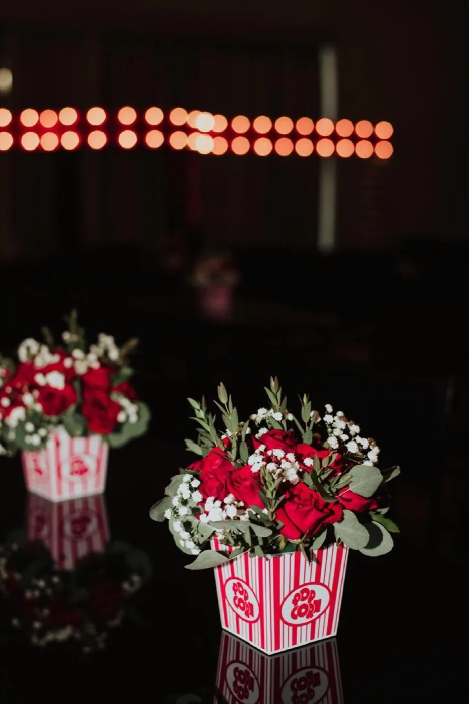 Centro de mesa floral para boda