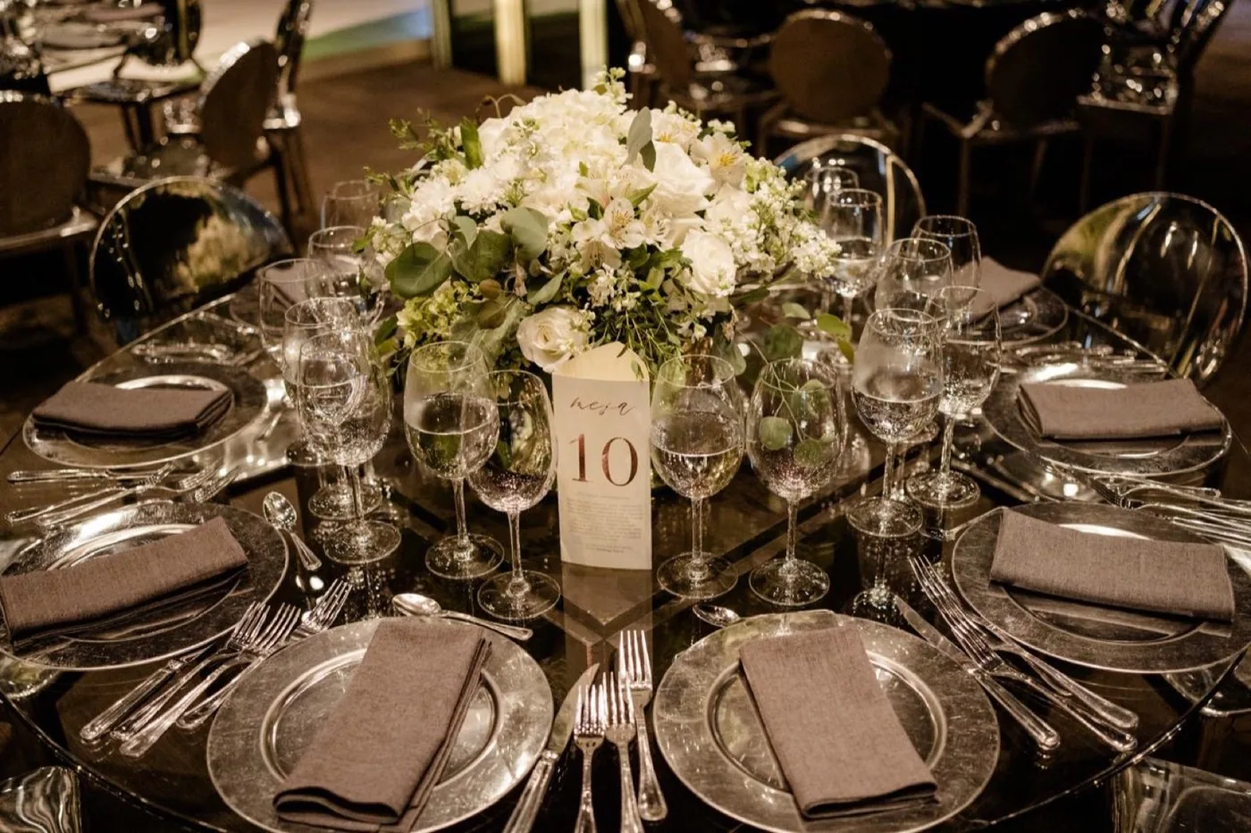 Centro de mesa floral para boda
