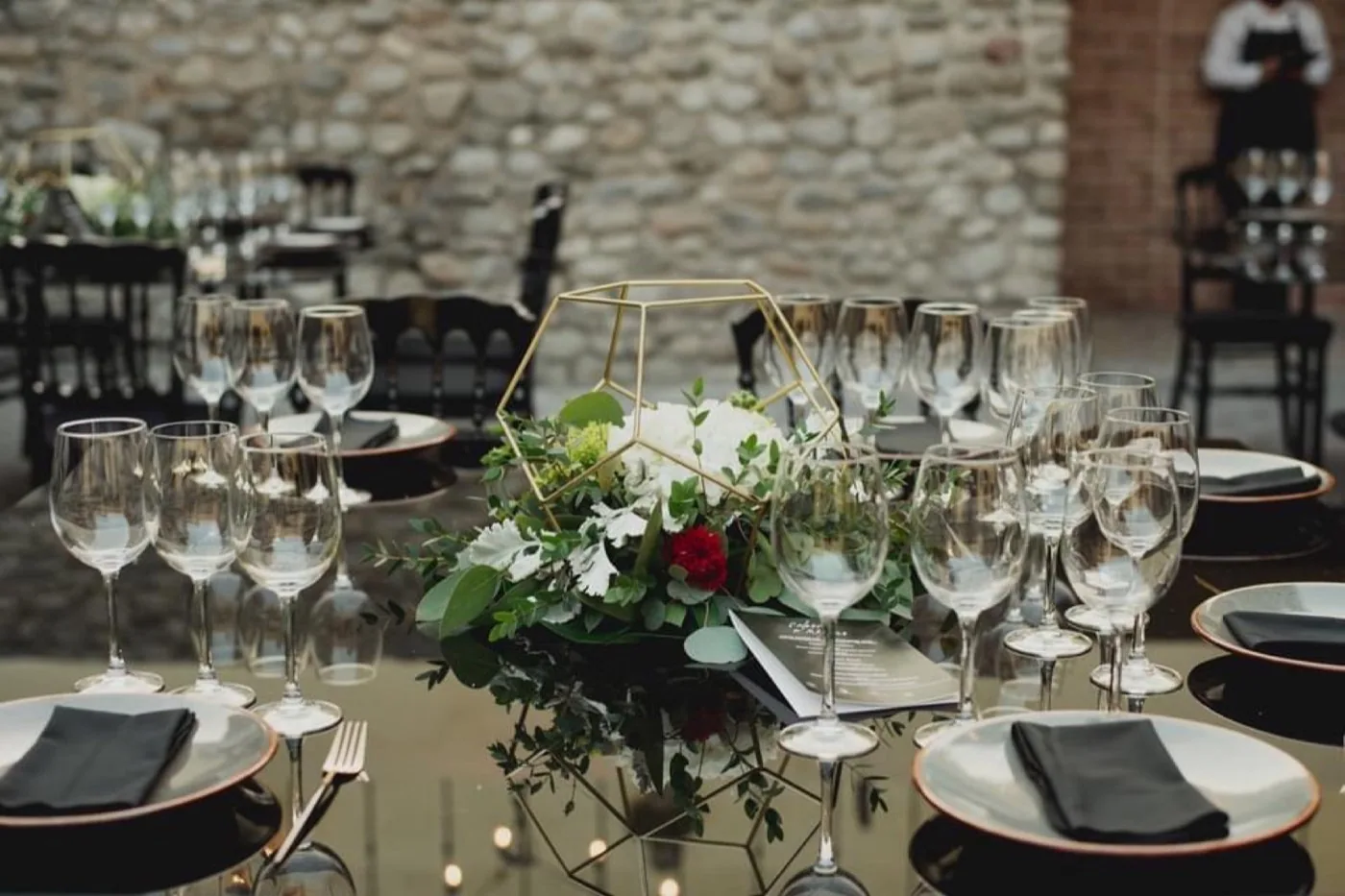 Centro de mesa floral para boda