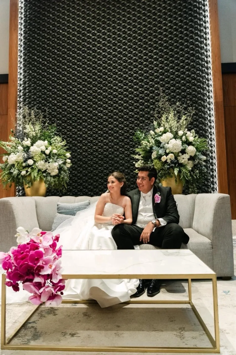 Montaje floral para ceremonia civil
