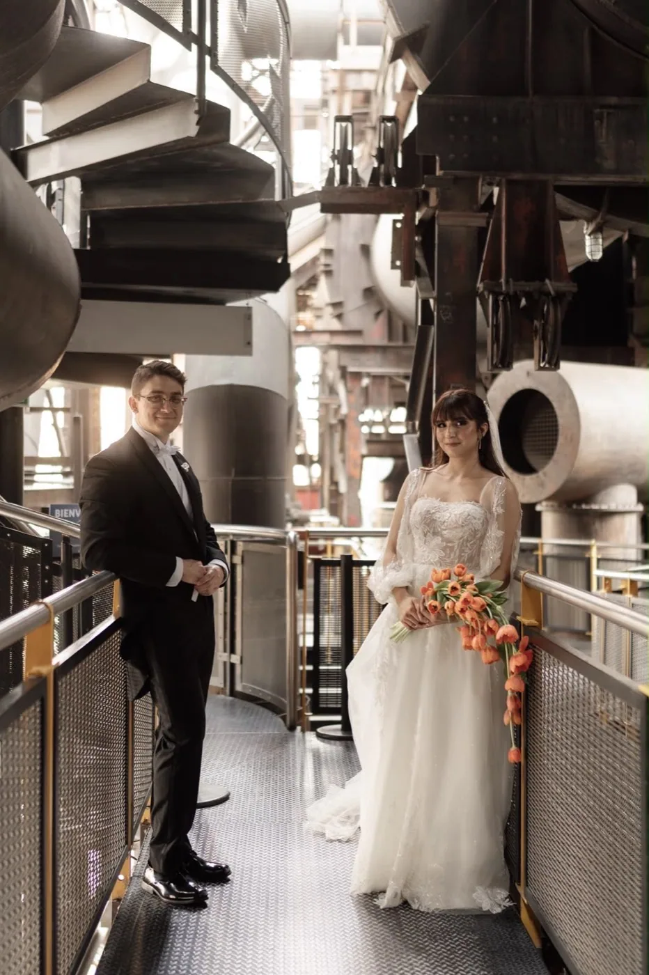 Ramo de novia con diseño floral artesanal