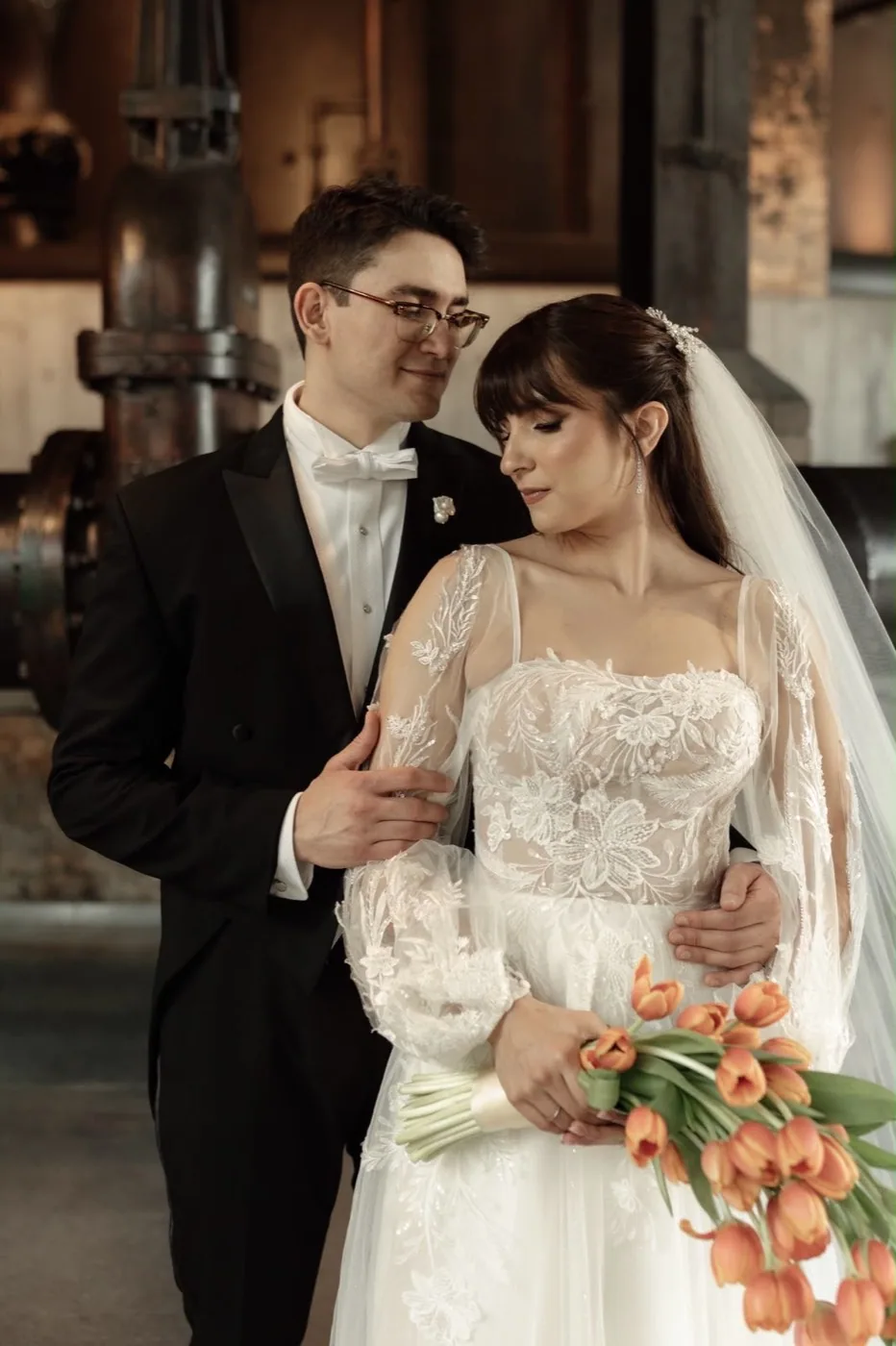 Ramo de novia con diseño floral artesanal